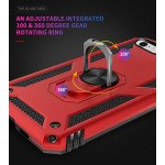 Wholesale iPhone SE2020 / 8 / 7 Tech Armor Ring Grip Case with Metal Plate (Red)